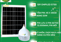 ĐÈN BÚP CÔNG SUẤT 100W SH SOLAR