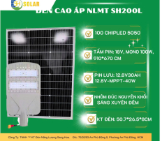 Đèn Đường Năng Lượng Mặt Trời Cao Áp SH200L