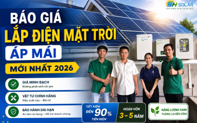 Báo giá lắp điện mặt trời áp mái mới nhất 2026 tại SH Solar