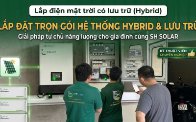 Lắp điện mặt trời Hybrid (Hệ có lưu trữ)