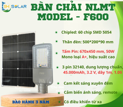 ĐÈN BÀN CHẢI NLMT 600W