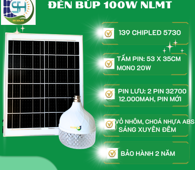 ĐÈN BÚP KIM CƯƠNG 100W SH SOLAR CHIPLED 5730