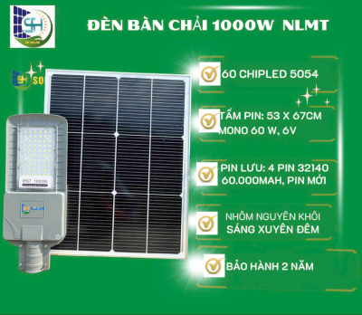 Đèn đường năng lượng mặt trời 1000w SH-BC1000