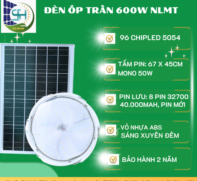 ĐÈN ỐP TRẦN 600W